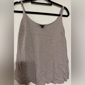 Ava Rayon Slub Cami in Grey Torrid EUC Size 1 - 14/16